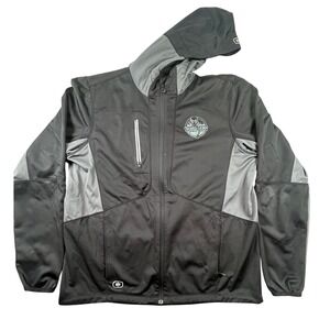 OGIO Endurance Bubba Gump Shrimp Co Jacket Mens XL Black Gray Hooded Full Zip
